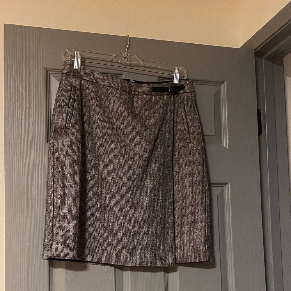 L.L. Bean Gray Women's Skirt office workwear school size 8 carolyn bessette